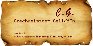 Czechmeiszter Gellén névjegykártya